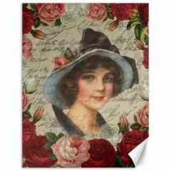 Vintage Girl Canvas 12  X 16   by Valentinaart