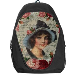 Vintage Girl Backpack Bag by Valentinaart