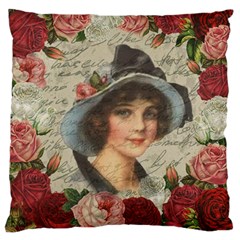 Vintage Girl Standard Flano Cushion Case (one Side) by Valentinaart