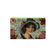 Vintage Girl Cosmetic Bag (xs) by Valentinaart