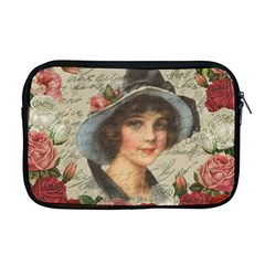 Vintage Girl Apple Macbook Pro 17  Zipper Case