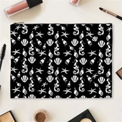 Seahorse Pattern Cosmetic Bag (xl) by Valentinaart