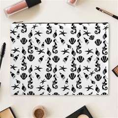 Seahorse Pattern Cosmetic Bag (xl) by Valentinaart