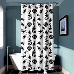 Seahorse Pattern Shower Curtain 36  X 72  (stall) 