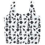 Seahorse pattern Full Print Recycle Bags (L)  Front