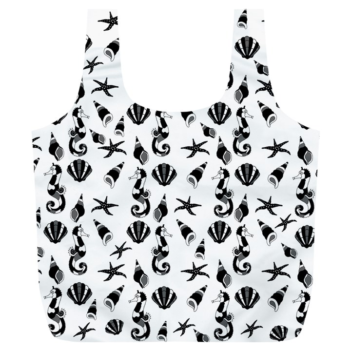 Seahorse pattern Full Print Recycle Bags (L) 