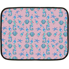 Seahorse Pattern Fleece Blanket (mini)