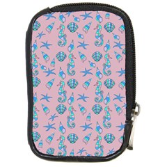 Seahorse Pattern Compact Camera Cases by Valentinaart