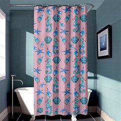 Seahorse Pattern Shower Curtain 36  X 72  (stall) 