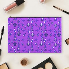 Seahorse Pattern Cosmetic Bag (large)  by Valentinaart