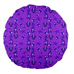 Seahorse pattern Large 18  Premium Round Cushions Front