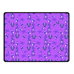 Seahorse Pattern Double Sided Fleece Blanket (small) 