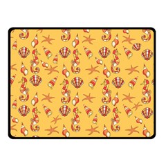 Seahorse Pattern Fleece Blanket (small) by Valentinaart