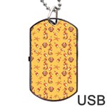 Seahorse pattern Dog Tag USB Flash (Two Sides) Front