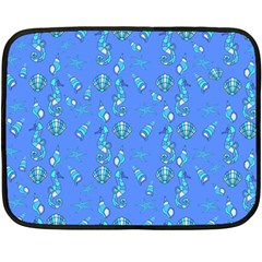 Seahorse Pattern Fleece Blanket (mini)