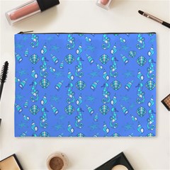 Seahorse Pattern Cosmetic Bag (xl) by Valentinaart