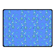 Seahorse Pattern Double Sided Fleece Blanket (small) 