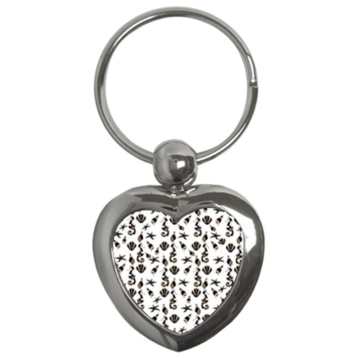 Seahorse pattern Key Chains (Heart) 