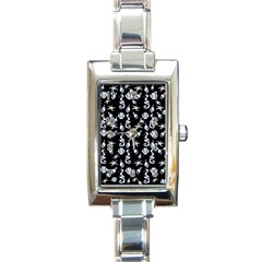 Seahorse Pattern Rectangle Italian Charm Watch by Valentinaart