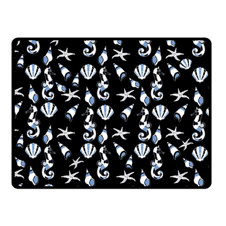 Seahorse pattern Fleece Blanket (Small)