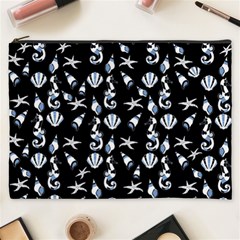 Seahorse Pattern Cosmetic Bag (xxxl)  by Valentinaart