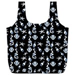 Seahorse pattern Full Print Recycle Bags (L)  Front