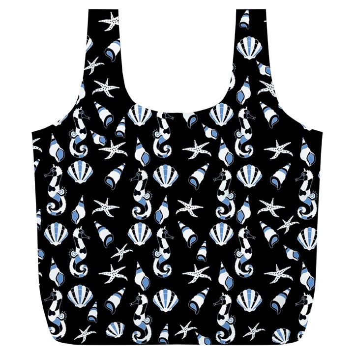 Seahorse pattern Full Print Recycle Bags (L) 