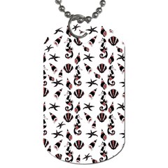 Seahorse pattern Dog Tag (Two Sides)