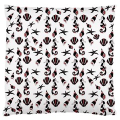 Seahorse pattern Standard Flano Cushion Case (One Side)