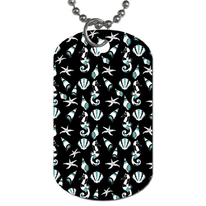 Seahorse pattern Dog Tag (One Side)