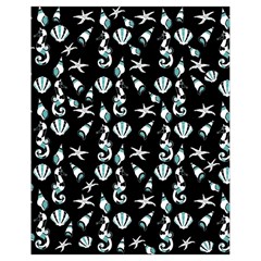 Seahorse pattern Drawstring Bag (Small)