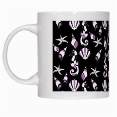 Seahorse Pattern White Mugs by Valentinaart