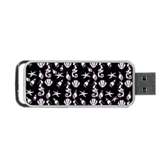 Seahorse Pattern Portable Usb Flash (one Side) by Valentinaart