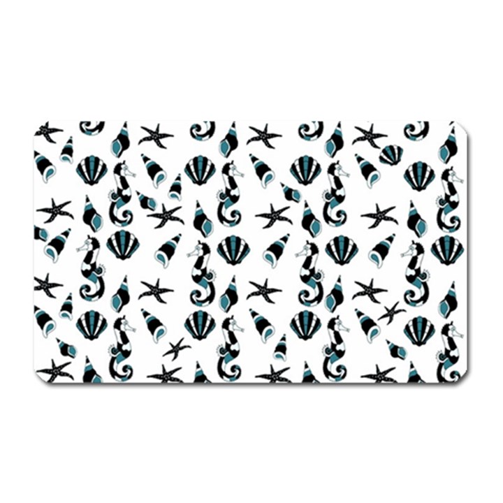 Seahorse pattern Magnet (Rectangular)