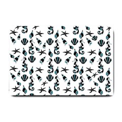 Seahorse Pattern Small Doormat  by Valentinaart