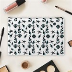 Seahorse pattern Cosmetic Bag (Large)  Back