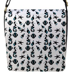 Seahorse Pattern Flap Messenger Bag (s) by Valentinaart