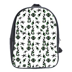 Seahorse Pattern School Bags(large)  by Valentinaart