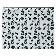 Seahorse Pattern Cosmetic Bag (xxxl)  by Valentinaart