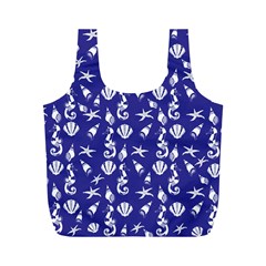 Seahorse Pattern Full Print Recycle Bags (m) 