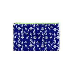 Seahorse Pattern Cosmetic Bag (xs) by Valentinaart