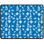 Seahorse pattern Fleece Blanket (Medium)  60 x50  Blanket Front