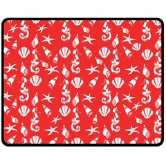 Seahorse Pattern Fleece Blanket (medium) 