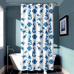 Seahorse Pattern Shower Curtain 36  X 72  (stall)  by Valentinaart