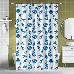 Seahorse Pattern Shower Curtain 48  X 72  (small)  by Valentinaart