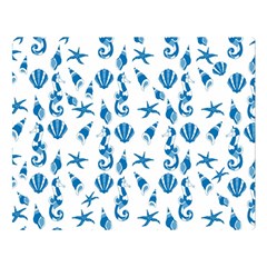 Seahorse Pattern Double Sided Flano Blanket (large) 