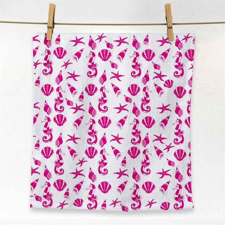 Seahorse pattern Face Towel