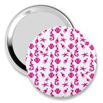 Seahorse pattern 3  Handbag Mirrors Front