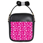 Seahorse pattern Girls Sling Bags Front