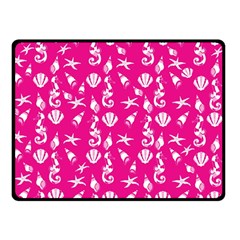 Seahorse Pattern Double Sided Fleece Blanket (small) 